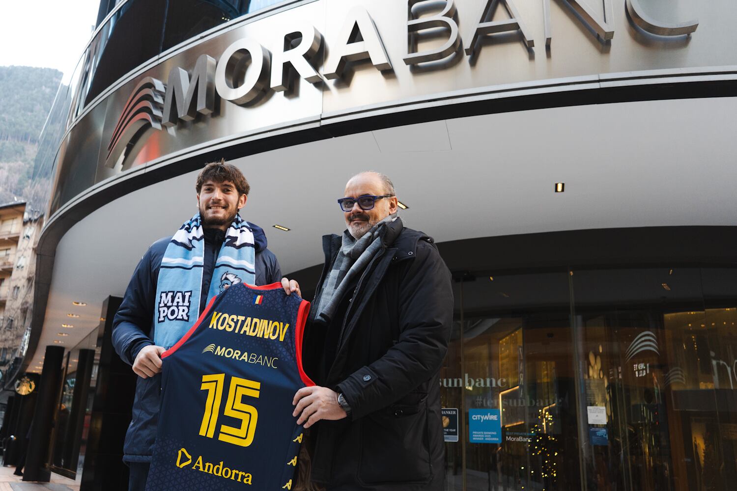 Presentació com a jugador del MoraBanc Andorra de l'aler-pivot búlgar Kostas Kostadinov
