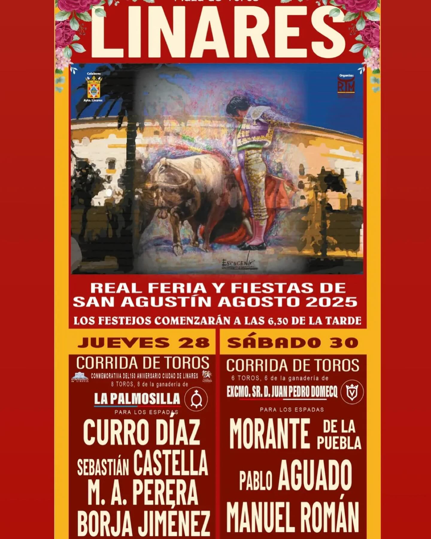 Cartel taurino Linares 2025