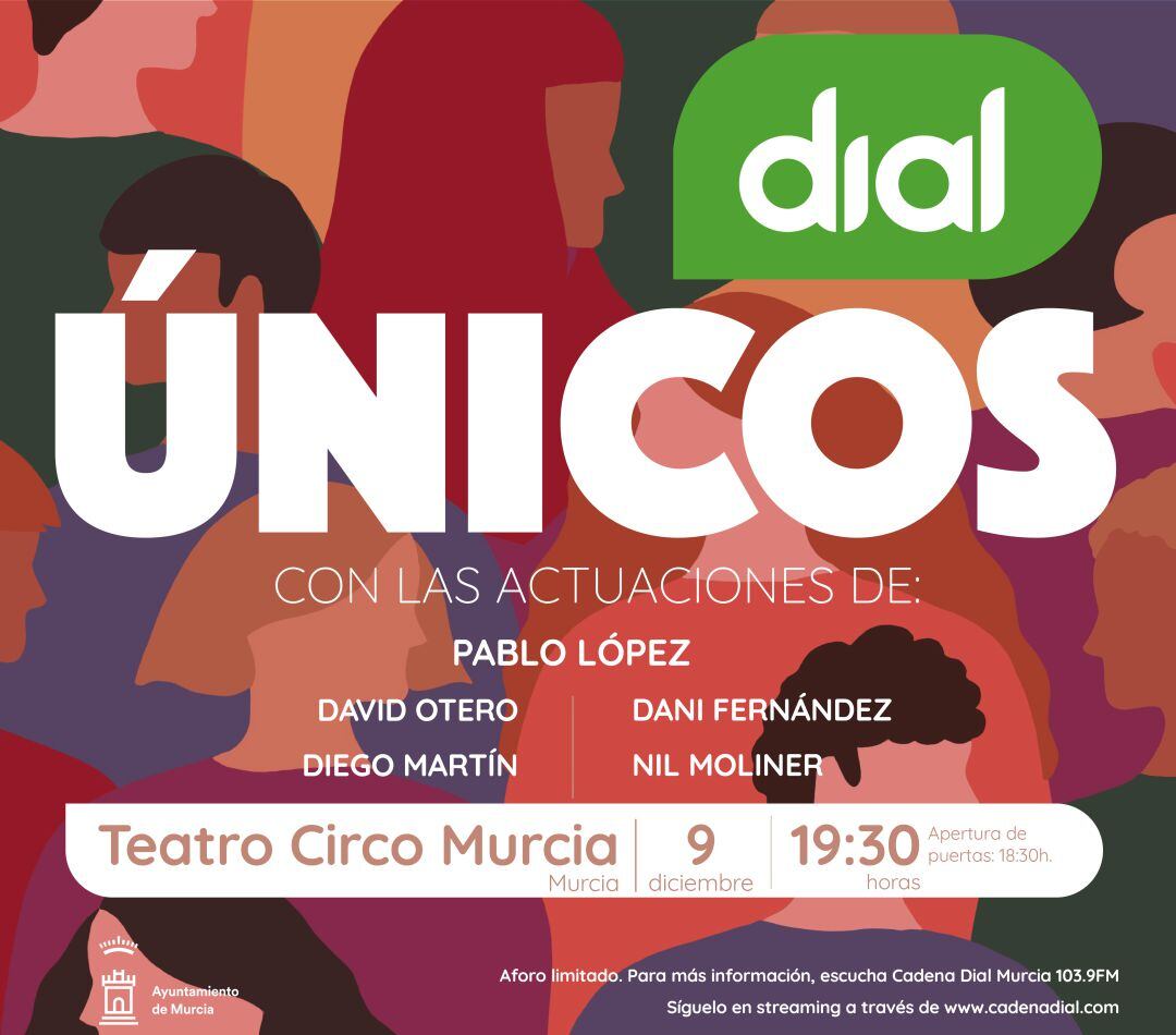 Cartel promocional Dial Únicos Murcia