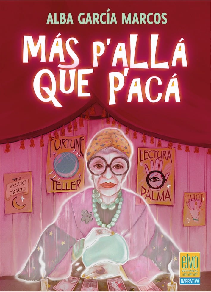 Portada del libro &quot;Más p&#039;allá que p&#039;acá&quot; de Alba García.