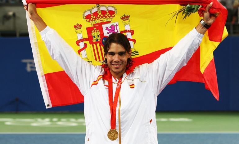 Rafa Nadal, en los Juegos de Pekín 2008.