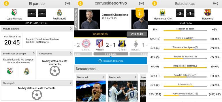 La app de Carrusel Deportivo.