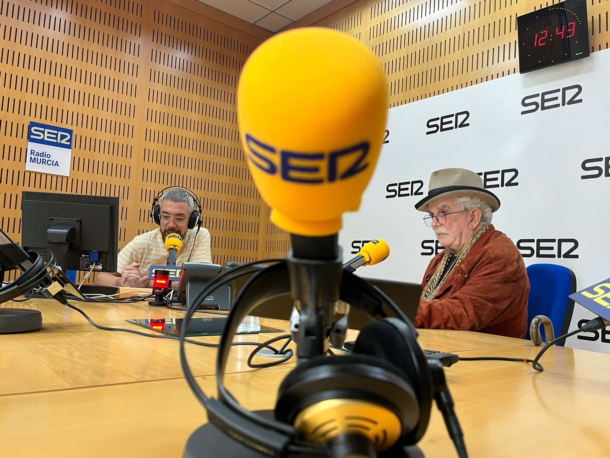 Pedro Moreno durante la entrevista en el programa Hoy por hoy Murcia. Foto: José Carlos Nievas