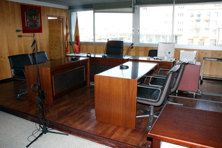 Sala de vistes dels Jutjats de Girona