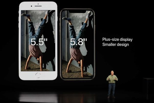 Schiller compara el iPhone XS con el 8 Plus.