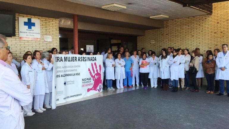 Concentración en el Hospital General de Elche