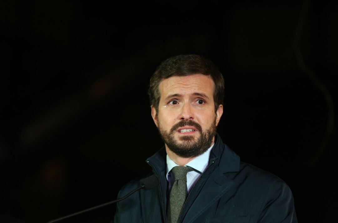 El presidente del Partido Popular, Pablo Casado.