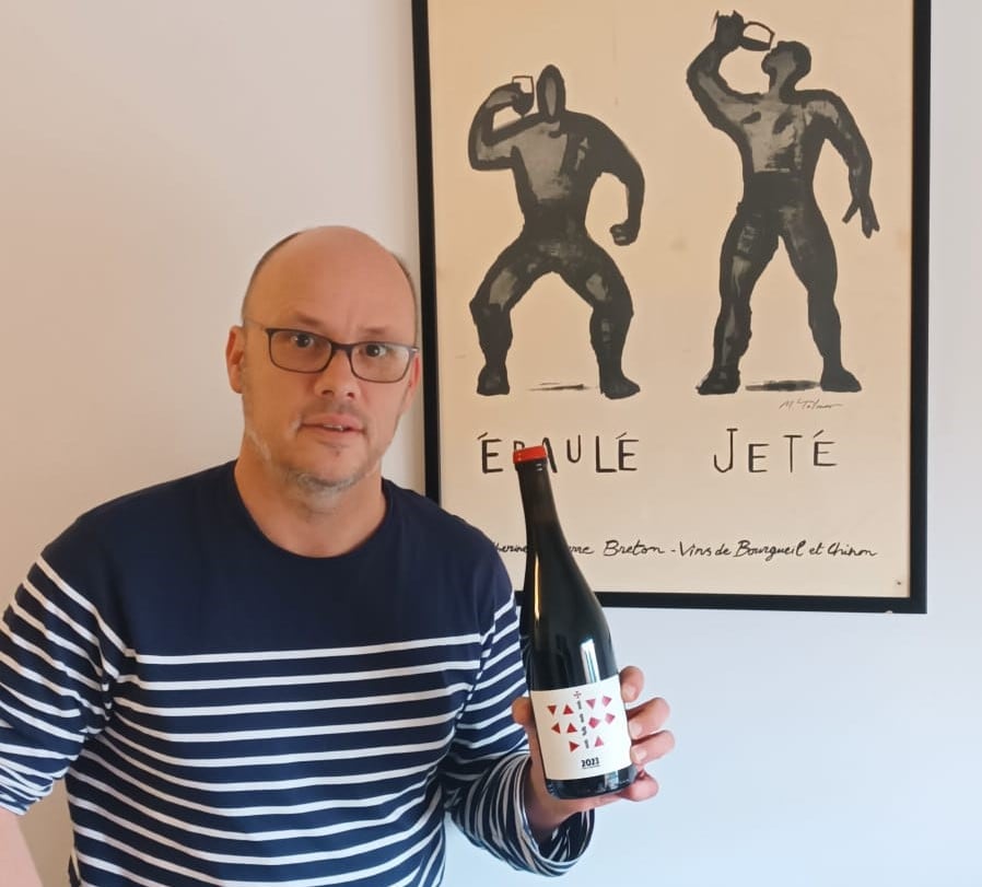 Stéphane, con su vino