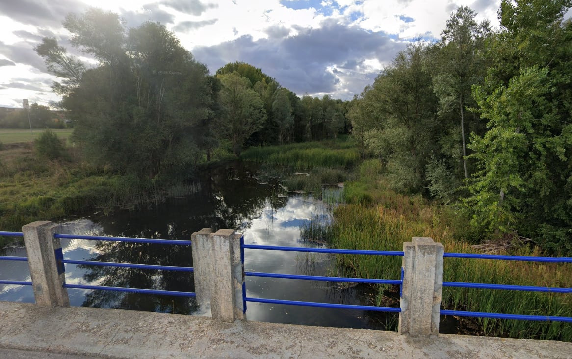 El río Arlanza a su paso por Lerma