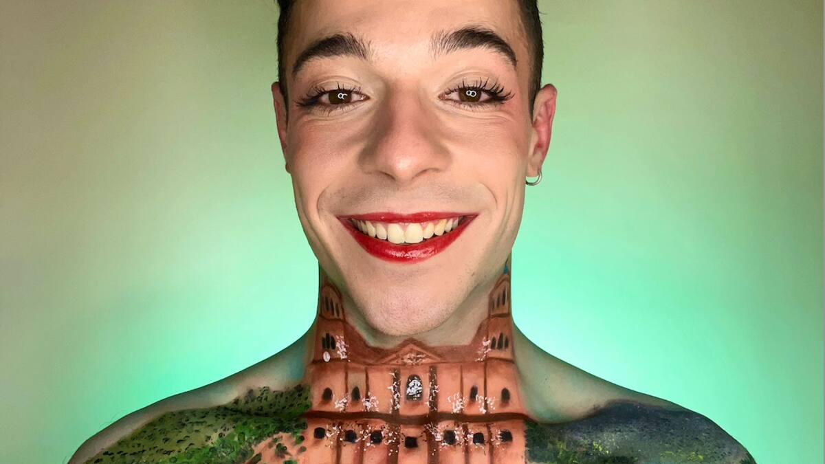 Anzony, artista jienense: "Cada maquillaje en el pecho me ha llevado entre cinco y seis horas"