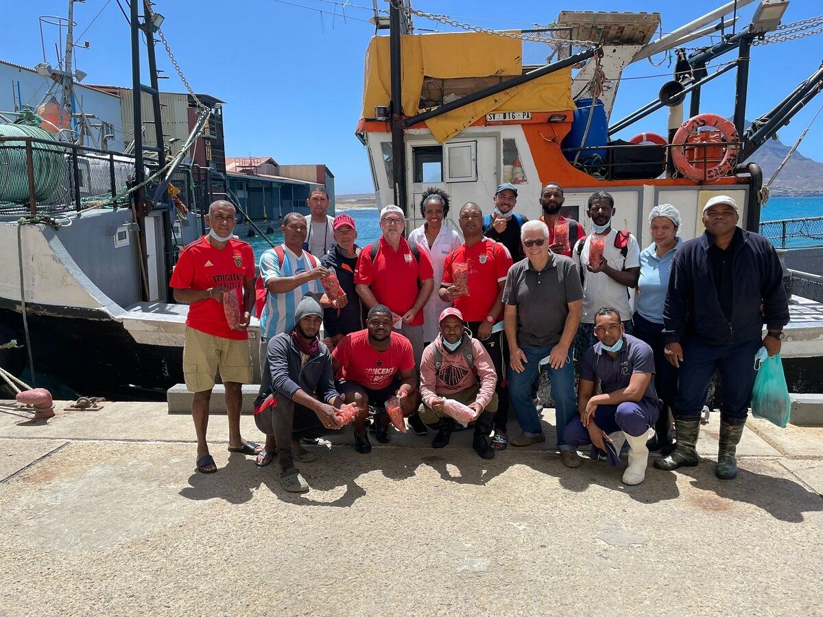 Imagen de archivo del grupo formado en Cabo Verde para desarrollar la pesca sostenible de la gamba.