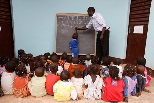 Niños escuela Senegal