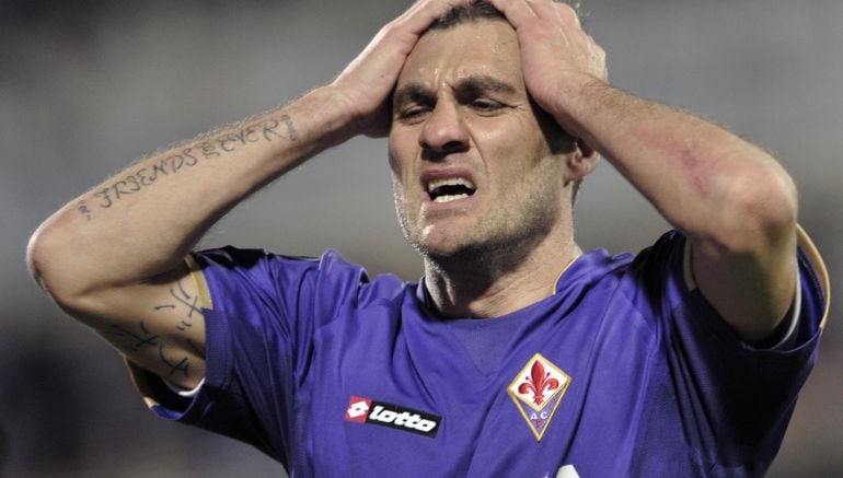 Christian Vieri, uno de los últimos futbolistas famosos por perder la mayor parte del patrimonio que logró como jugador.