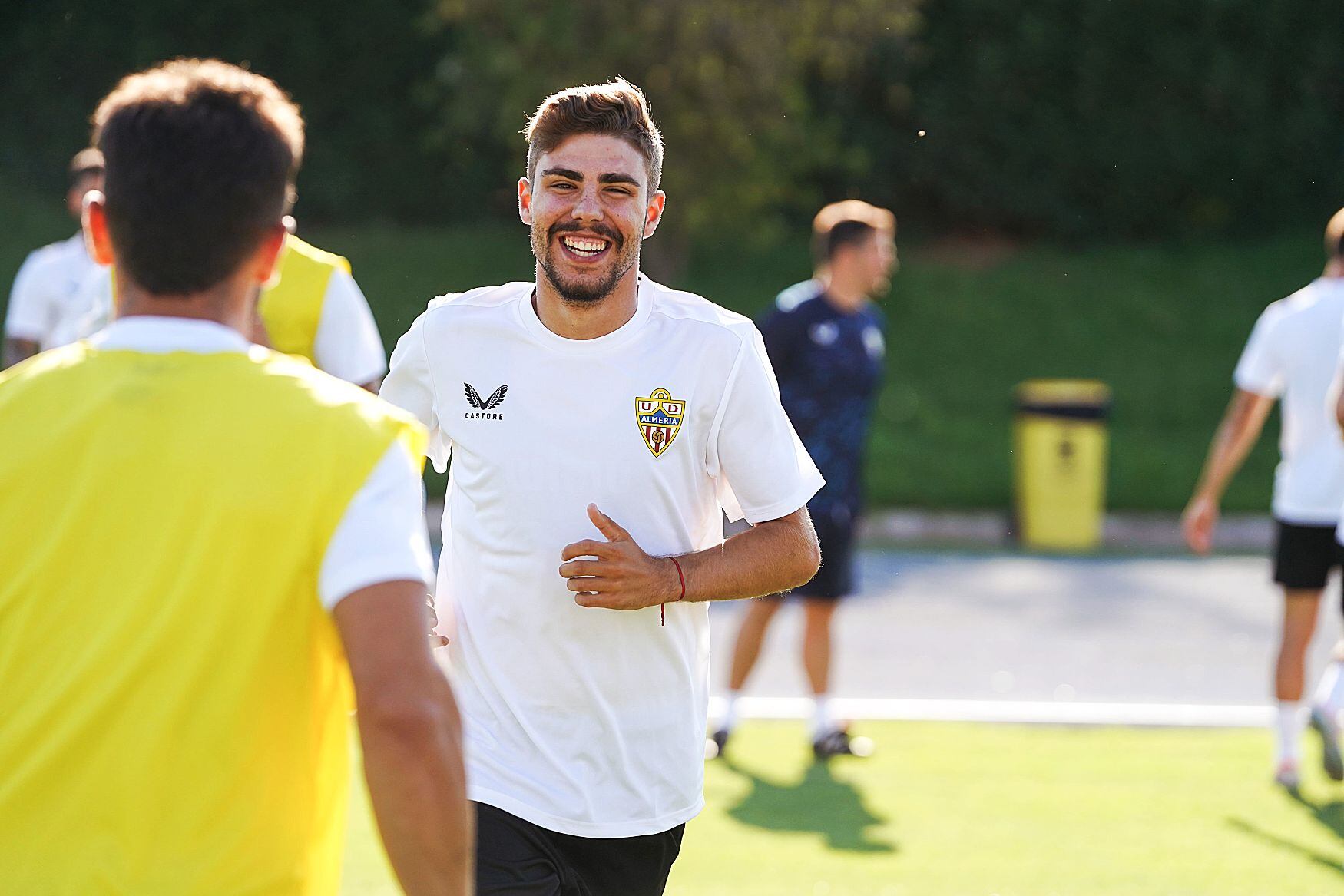 Pozo siempre ha sido un futbolista feliz en el Almería.