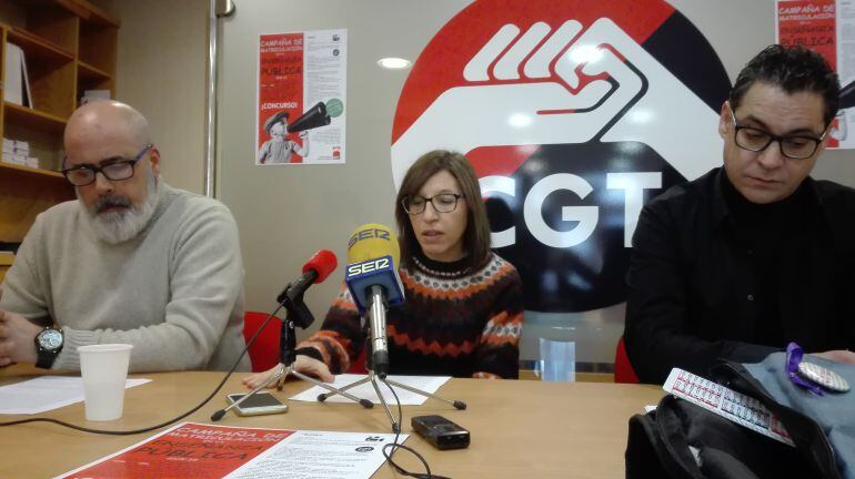 Rueda de pensa de la sección de enseñanza del sindicato CGT