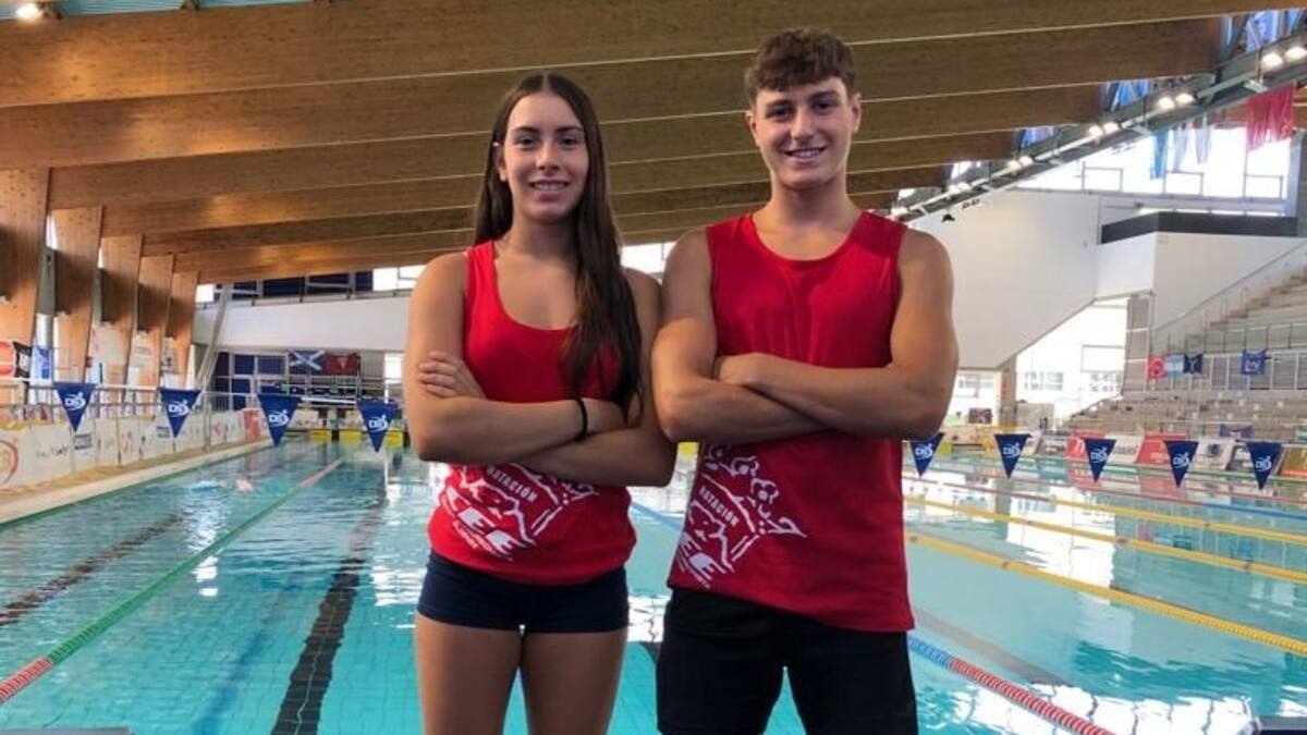 Jimena Cerdá y Pepe Fernández (Natación C.E.E.) mejoraron sus marcas en el Nacional infantil
