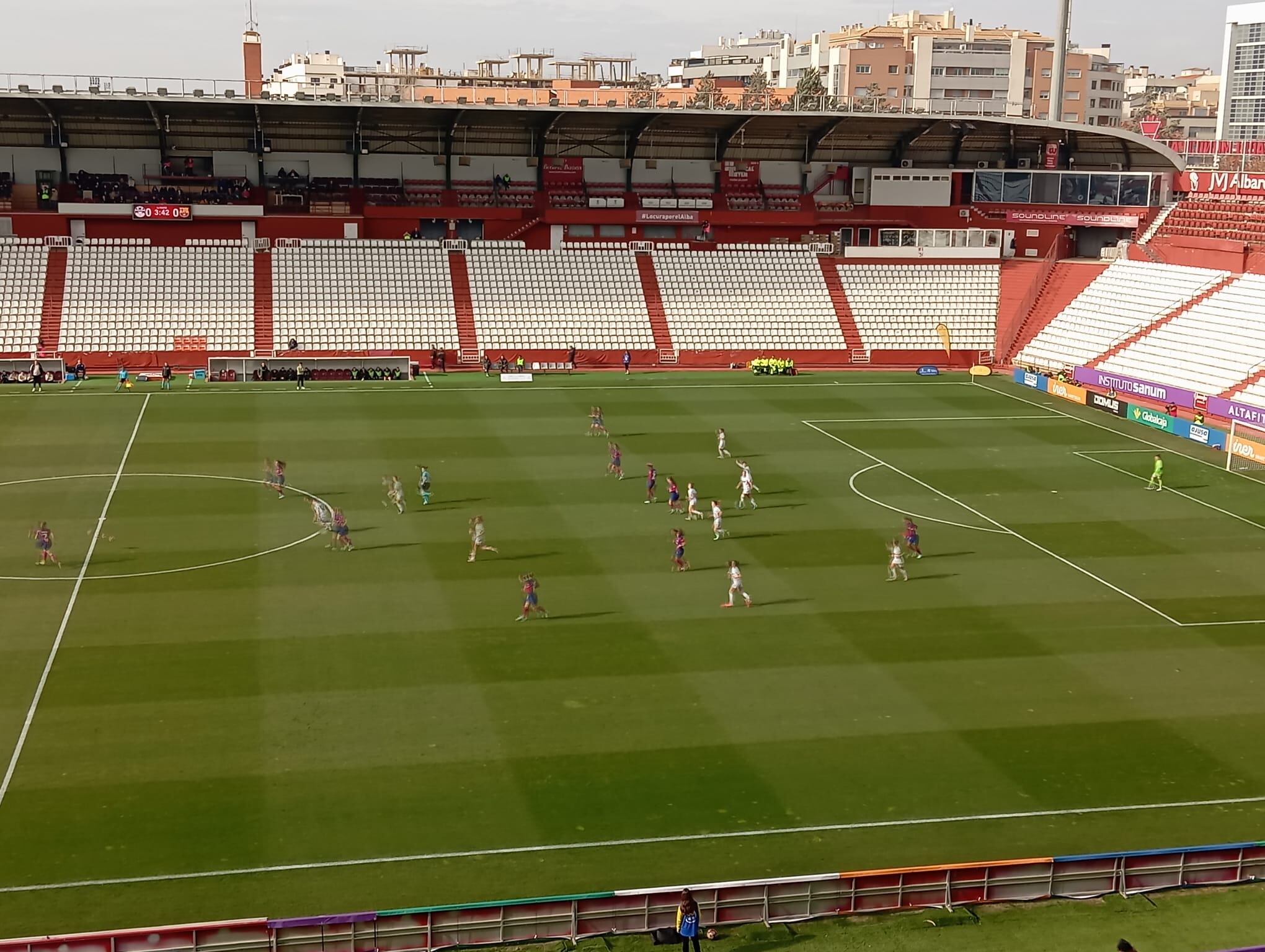 Partido disputado entre el CD Fundación Albacete y el F.C.Barcelon