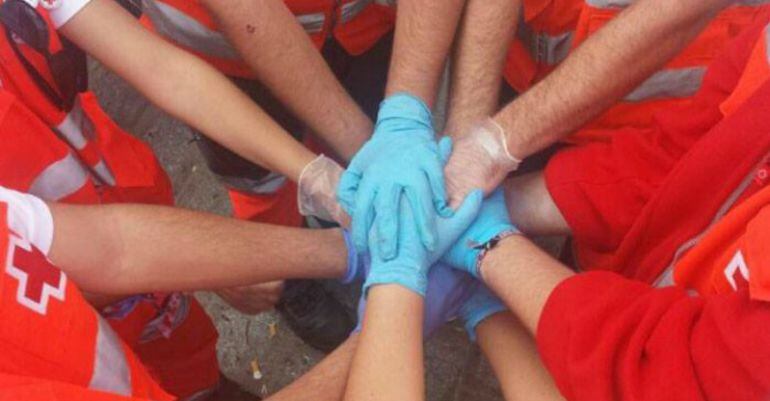 Voluntarios de Cruz Roja