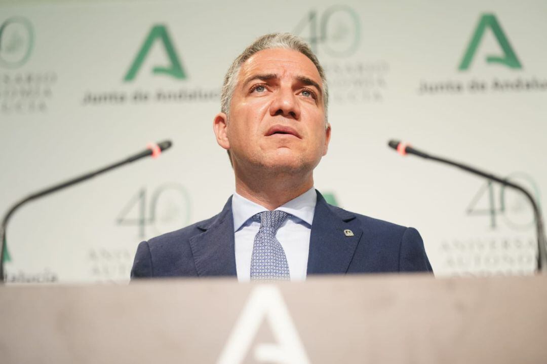 Elías Bendodo, consejero de Presidencia y portavoz del gobierno andaluz