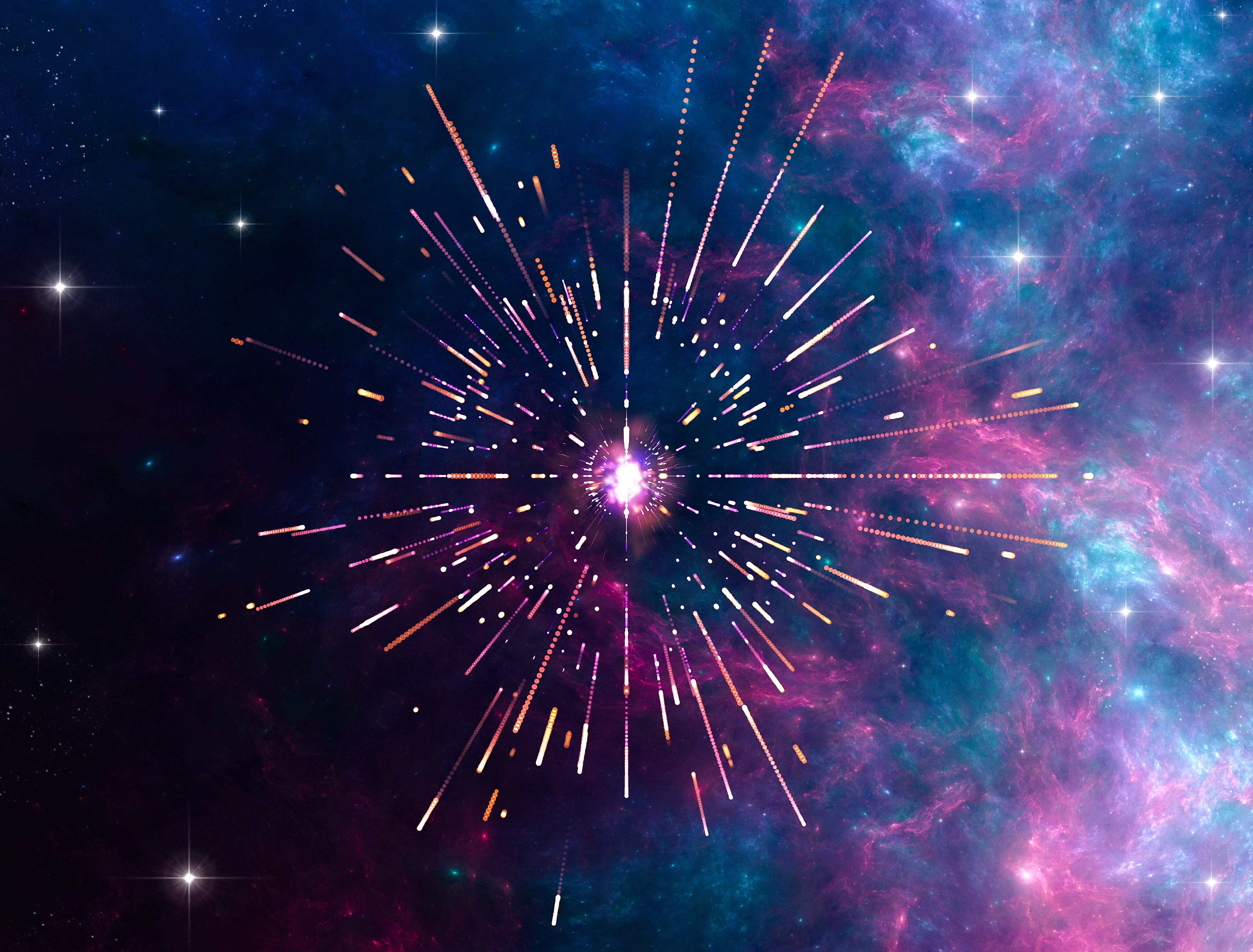 Colapso de una supernova irradiando neutrinos