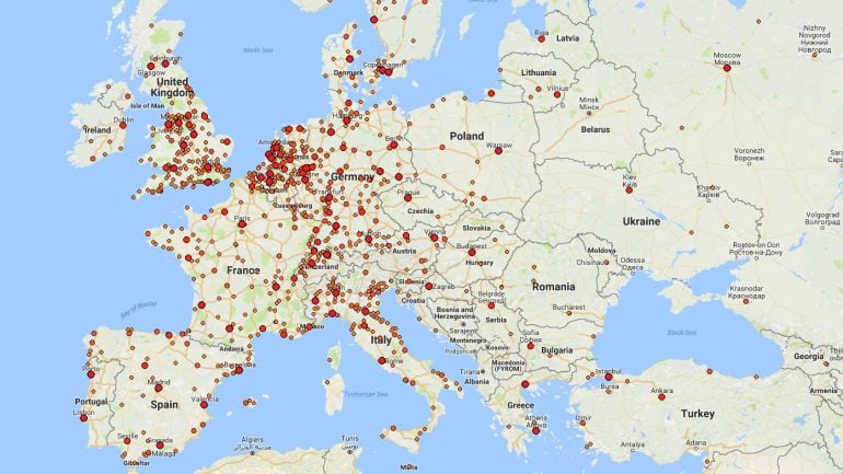 Haz click en el mapa para explorar el mapa interactivo por todo el mundo