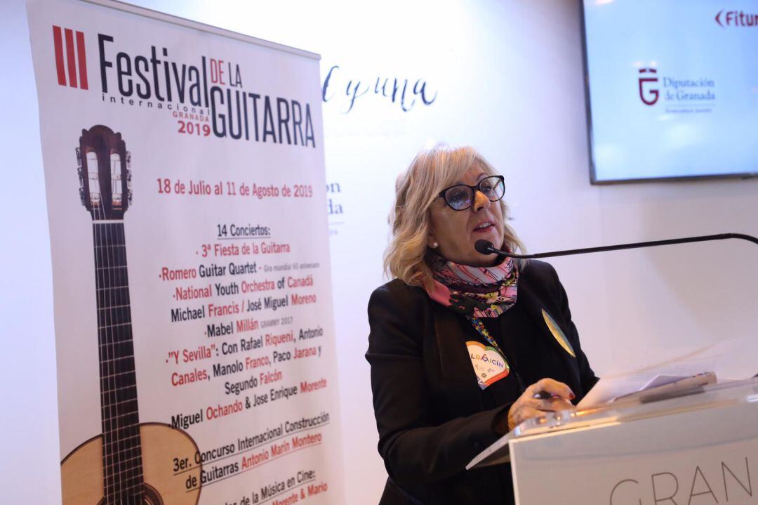 La concejala de Cultura de Granada, María Leyva, en Fitur