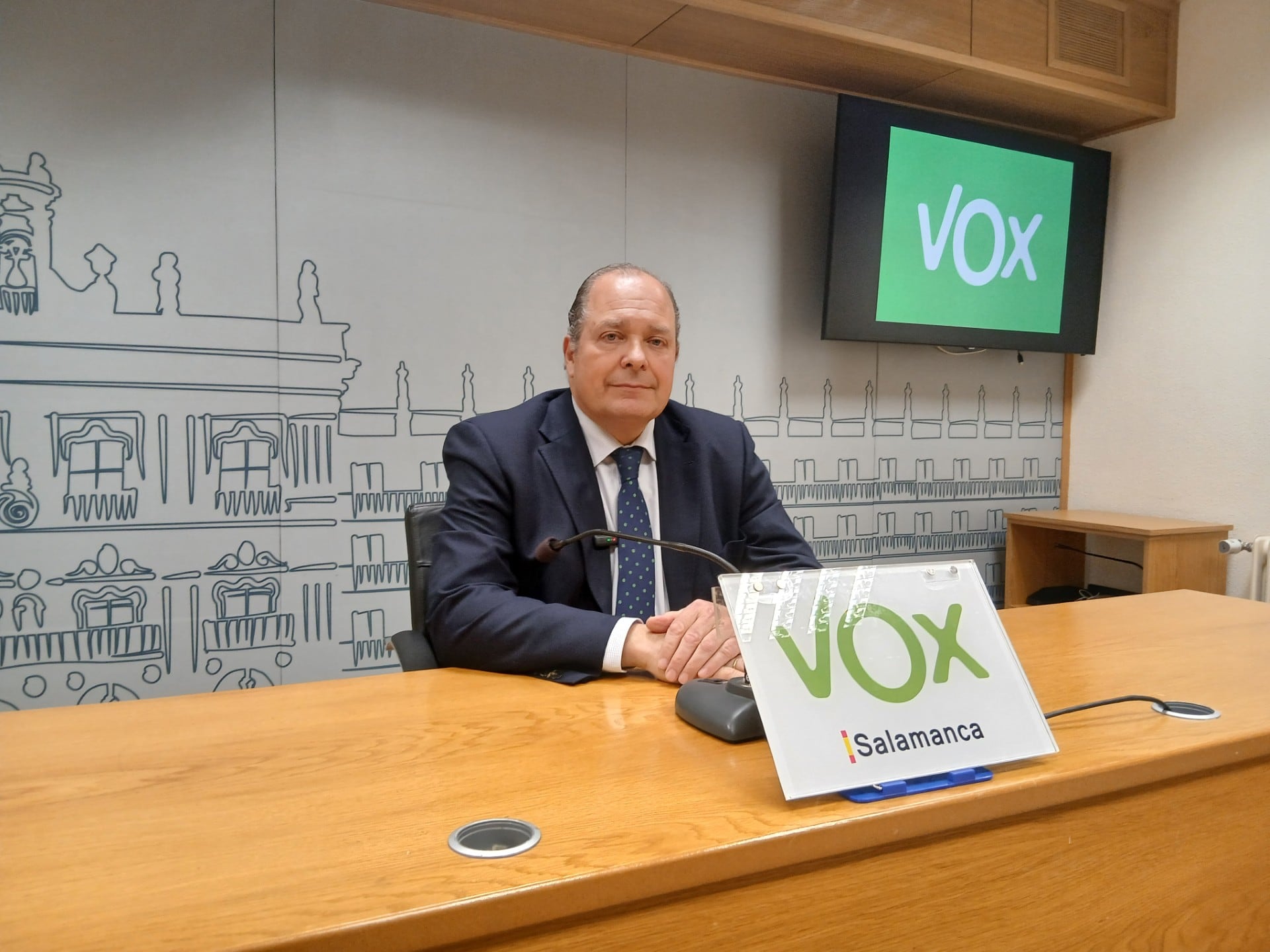 El portavoz y ahora único concejal de VOX en Salamanca, Ignacio Rivas