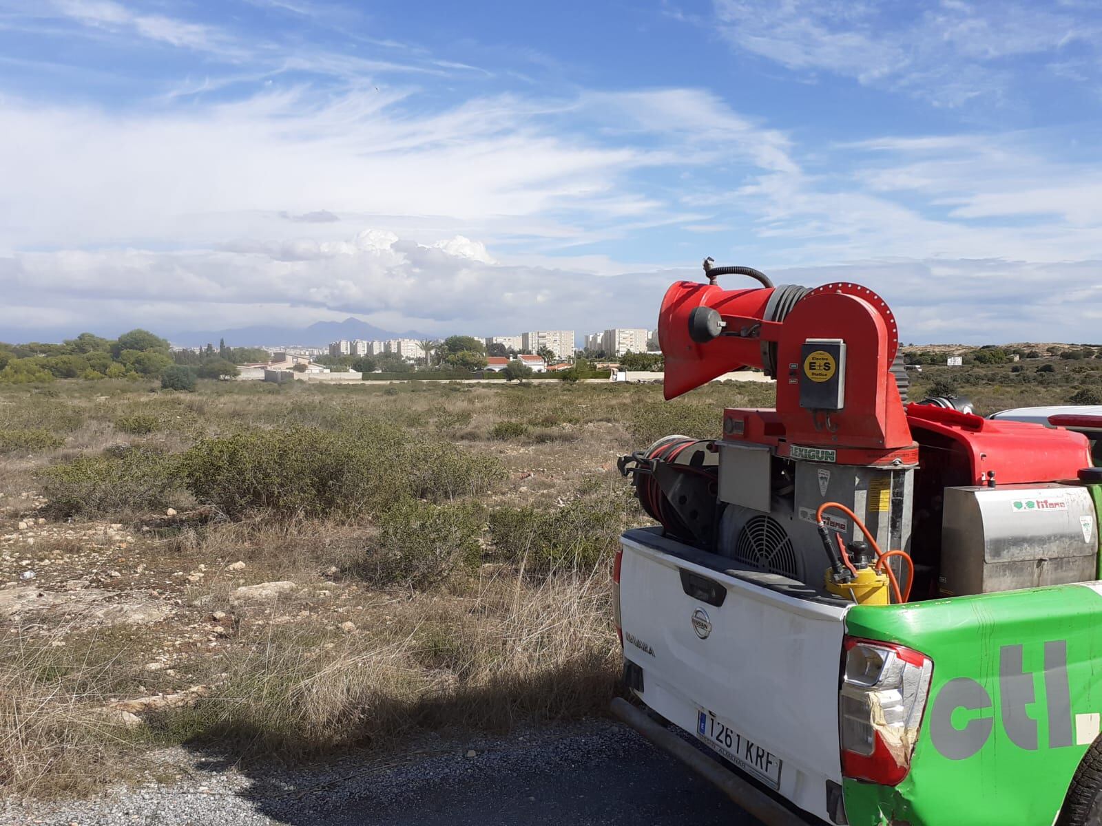 Fumigación de mosquitos en pedanías