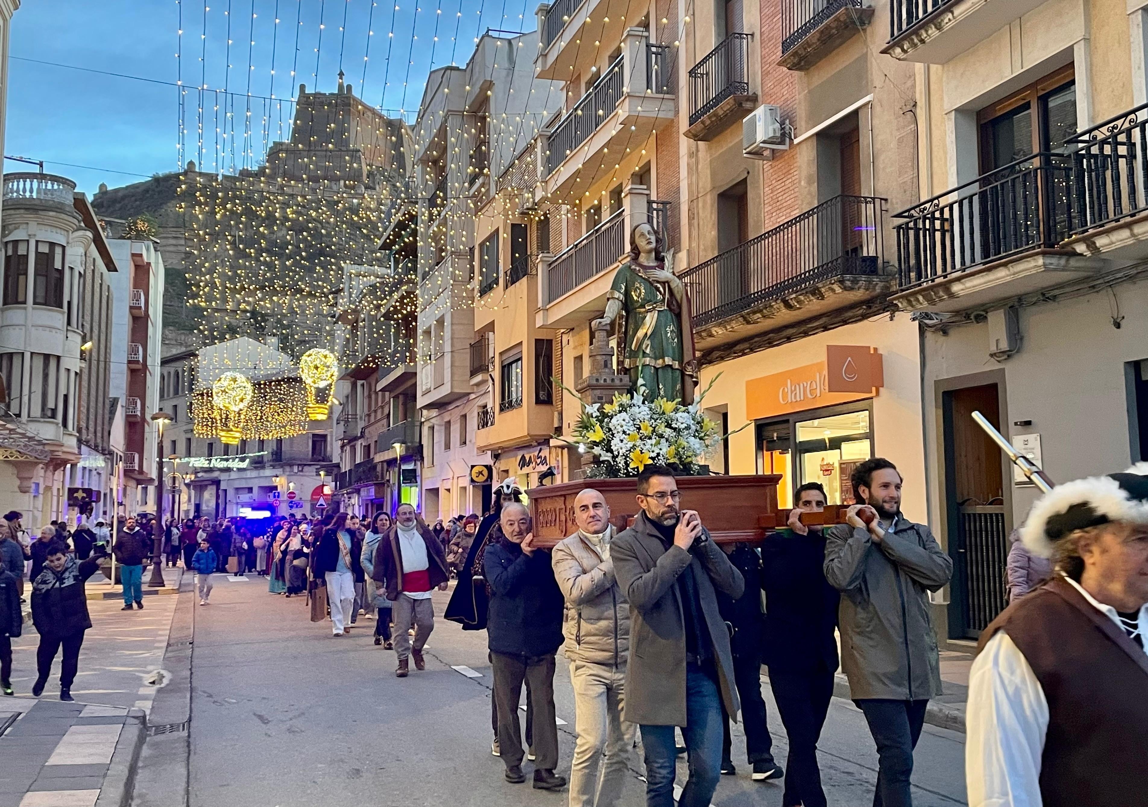 Un momento de la procesión