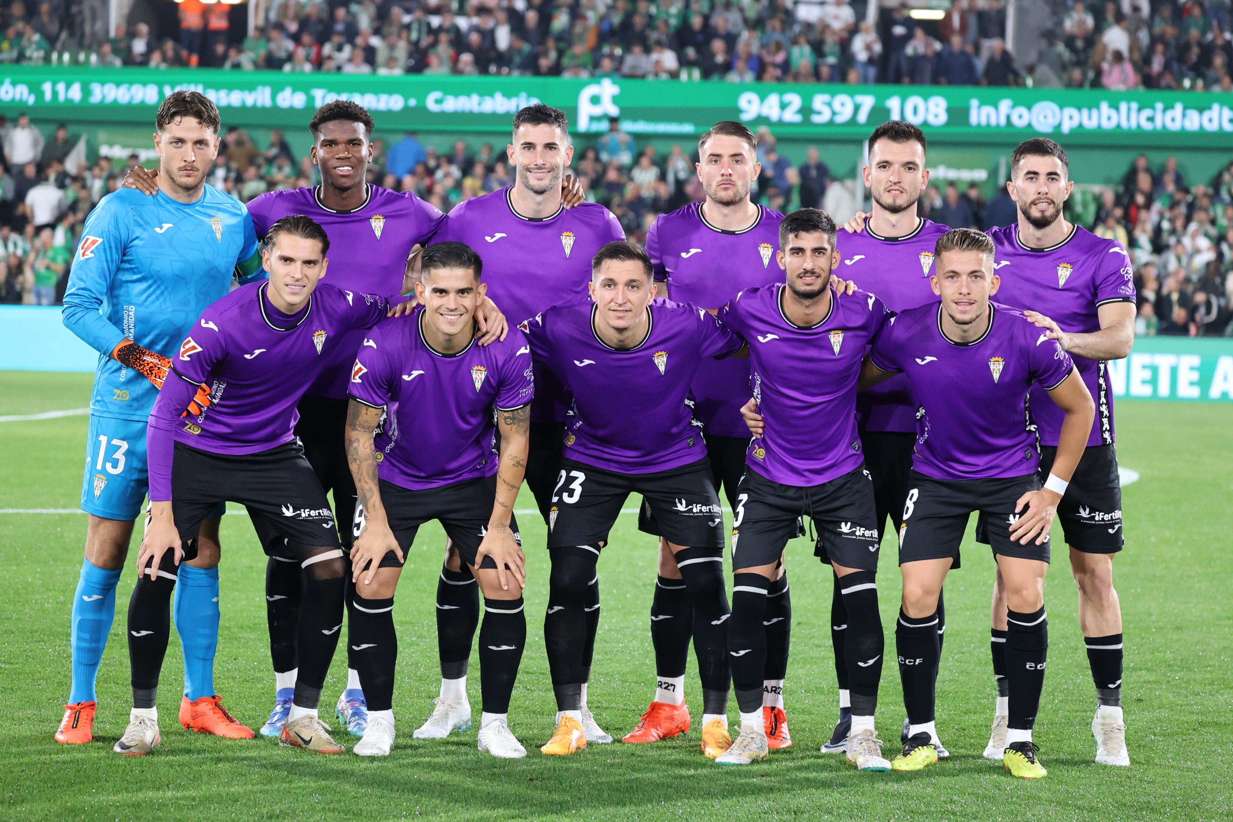 Alineación inicial del Córdoba en Santander (Prensa CCF)