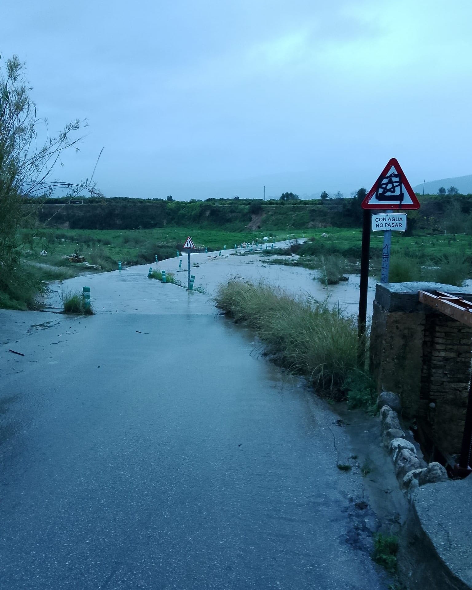 Paso del Río Serpis a su paso por Palma de Gandia.