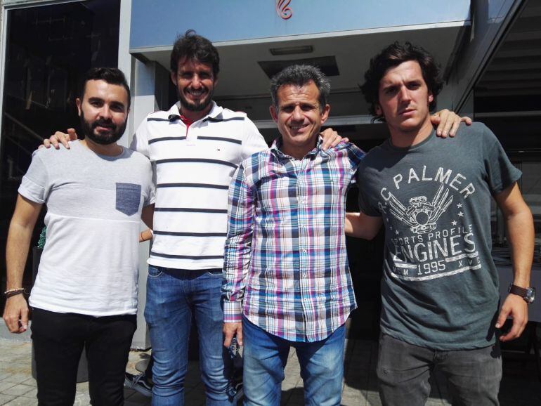 David González, Pablo Pantiga, Eloy Olaya y Guillermo Maese.