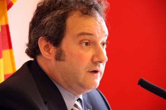 El president del grup socialista a l&#039;Ajuntament de Barcelona, Jordi Hereu
