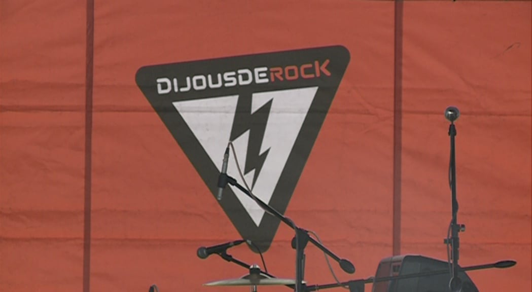 Logotip dels Dijous de Rock abans que desaparegués del calendari d'activitats culturals del comú d'Andorra la Vella.