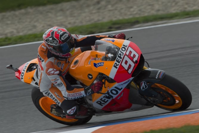 Márquez rueda en el circuito de Brno