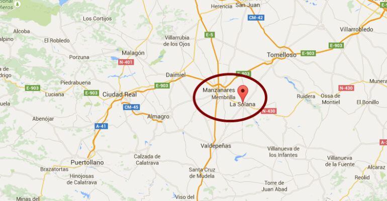La Solana, a prop de Ciudad Real, on es van produir els fets