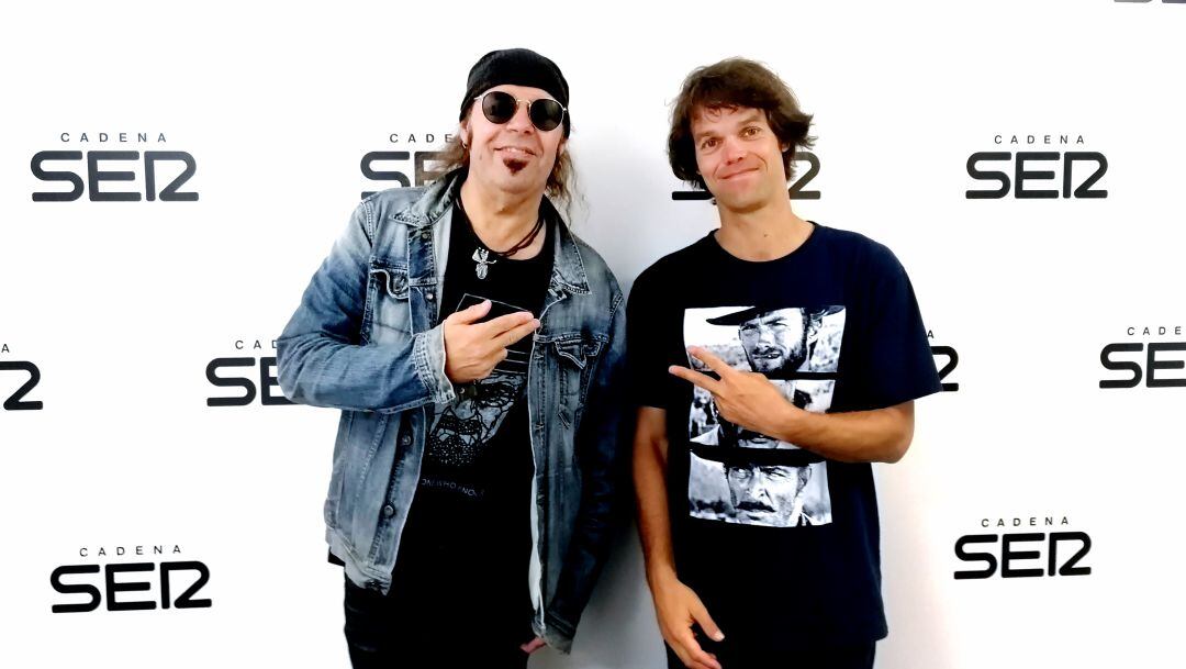 Vargas y Jagger en los estudios de la cadena SER
