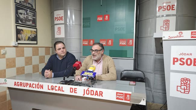 Momento de la intervención municipal del de Jódar, Enrique Yerves