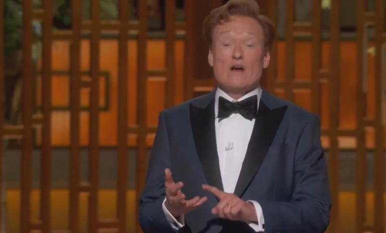 Conan O'Brien, durante la presnetación de la gala de los Oscar