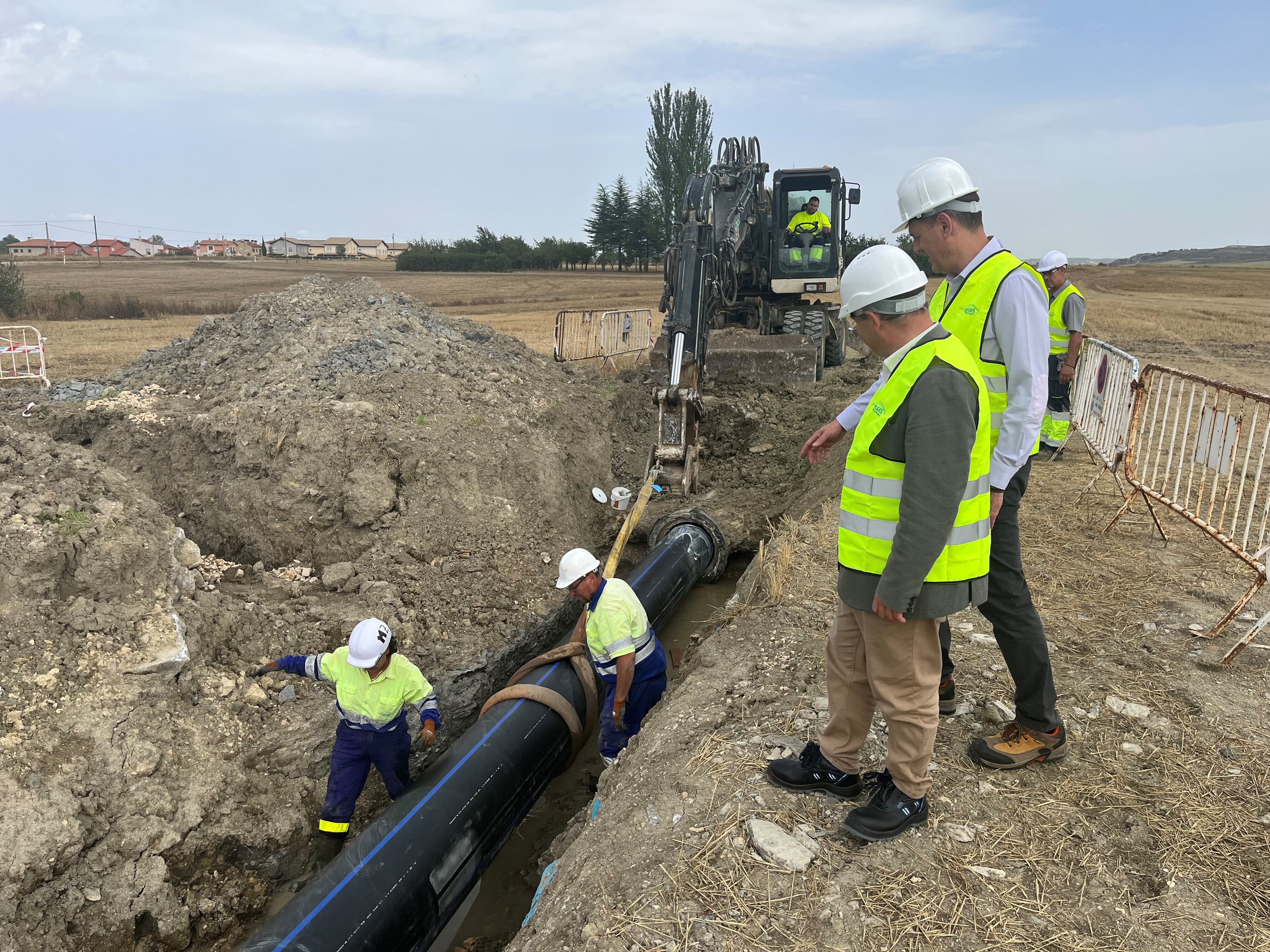 Obras de renovación de canalizaciones de Aguas de Burgos