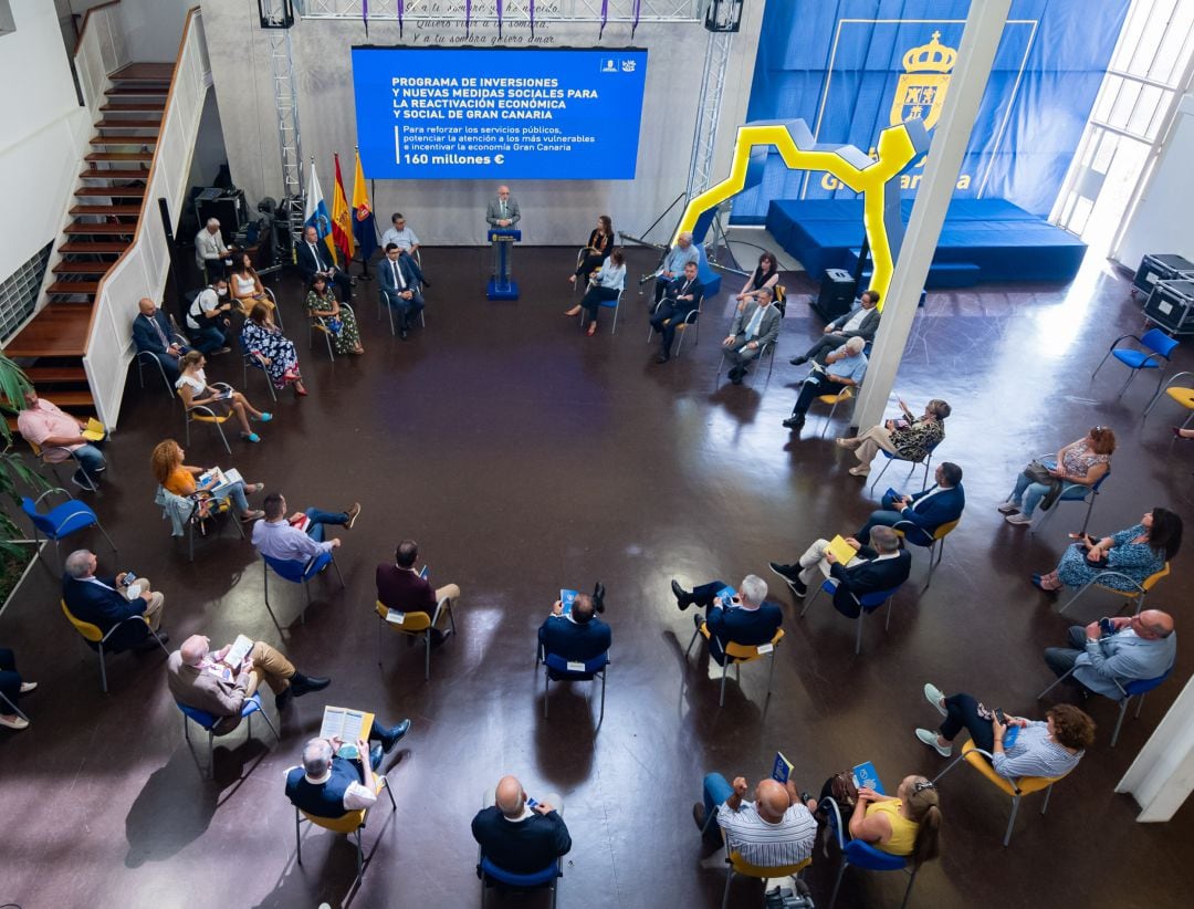 Encuentro para la Recuperación de Gran Canaria con los agentes económicos y sociales de la isla