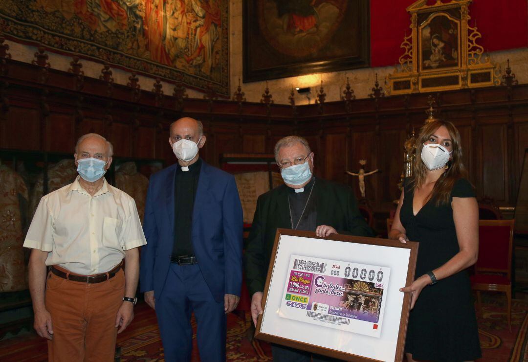 Presentación del cupón en la Catedral de Palencia