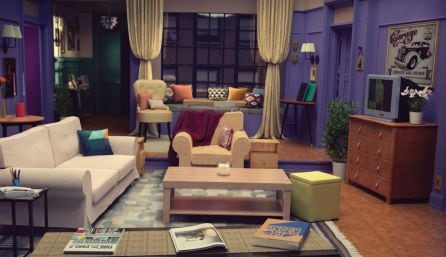 El salón de Rachel y Mónica de la serie de &#039;Friends&#039;.