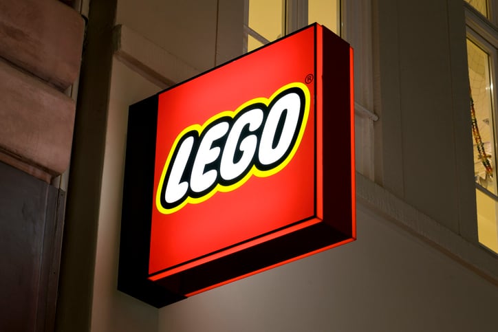 Logo de LEGO de una tienda en Alemania