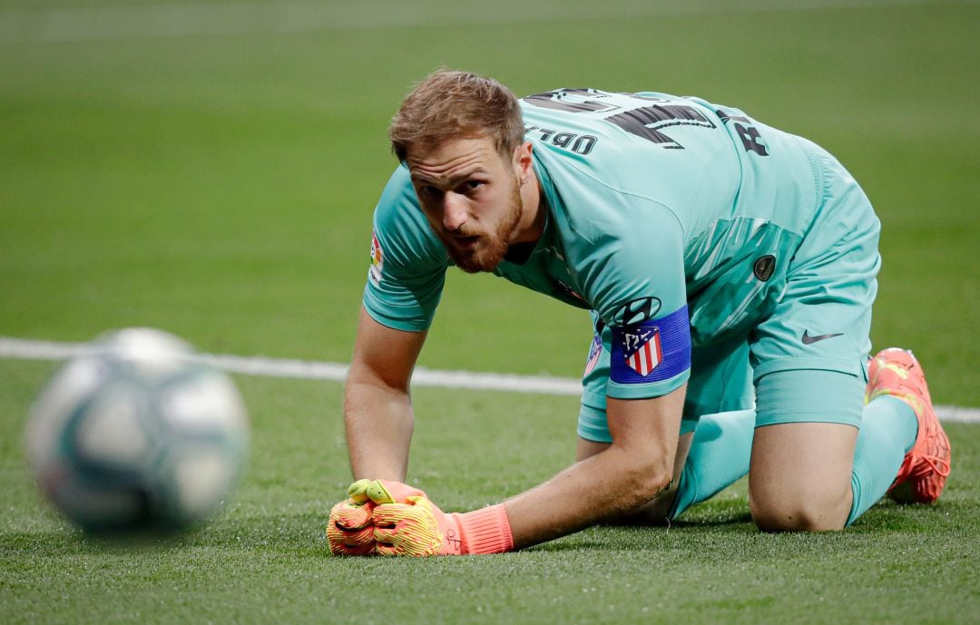 Jan Oblak, en un partido del Atlético de Madrid.