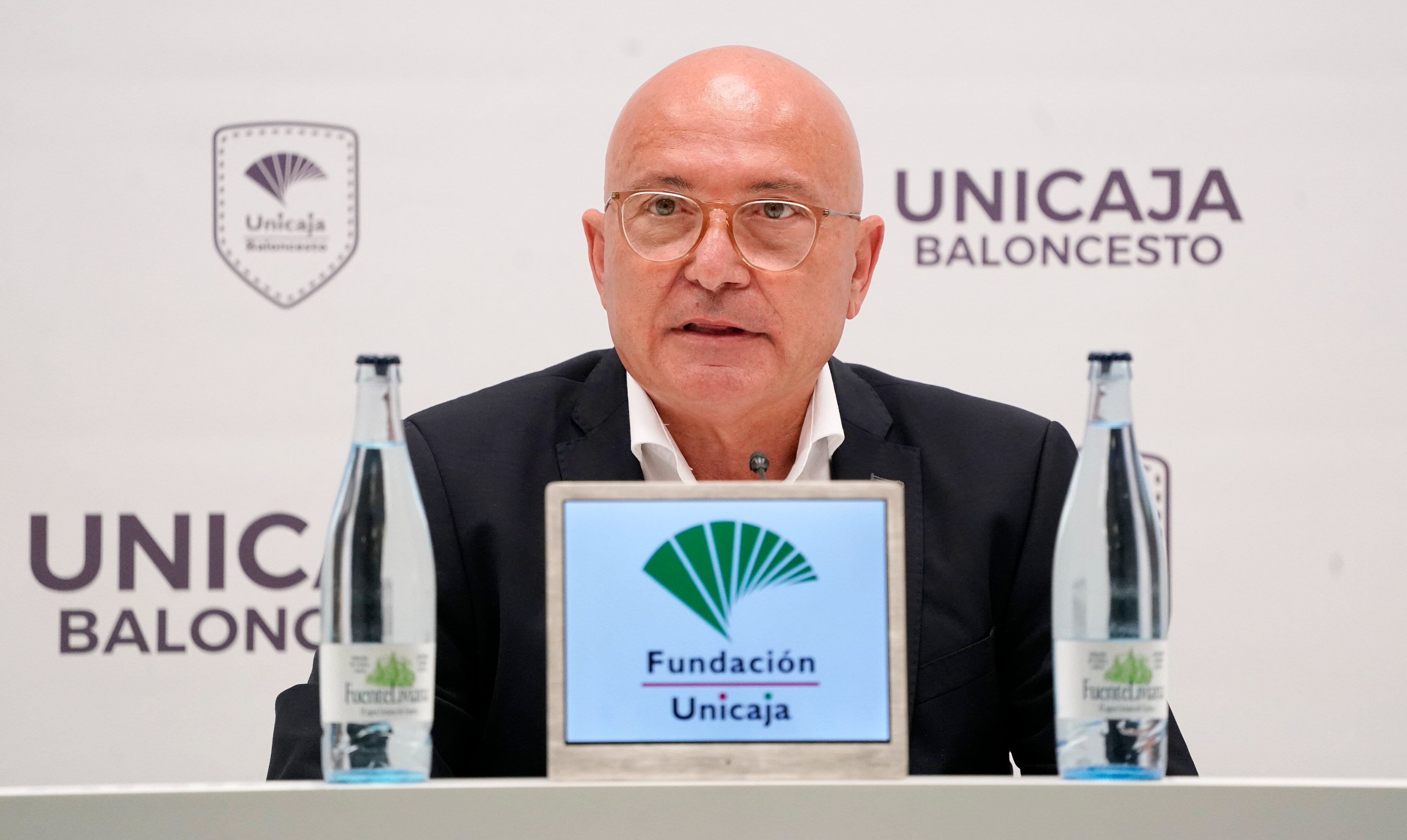 El presidente del Unicaja, Antonio Jesús López Nieto
