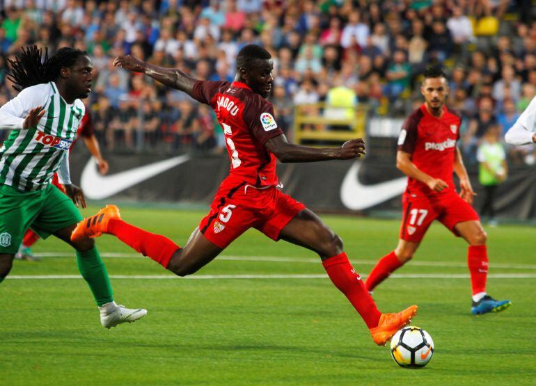 Amadou, durante el partido