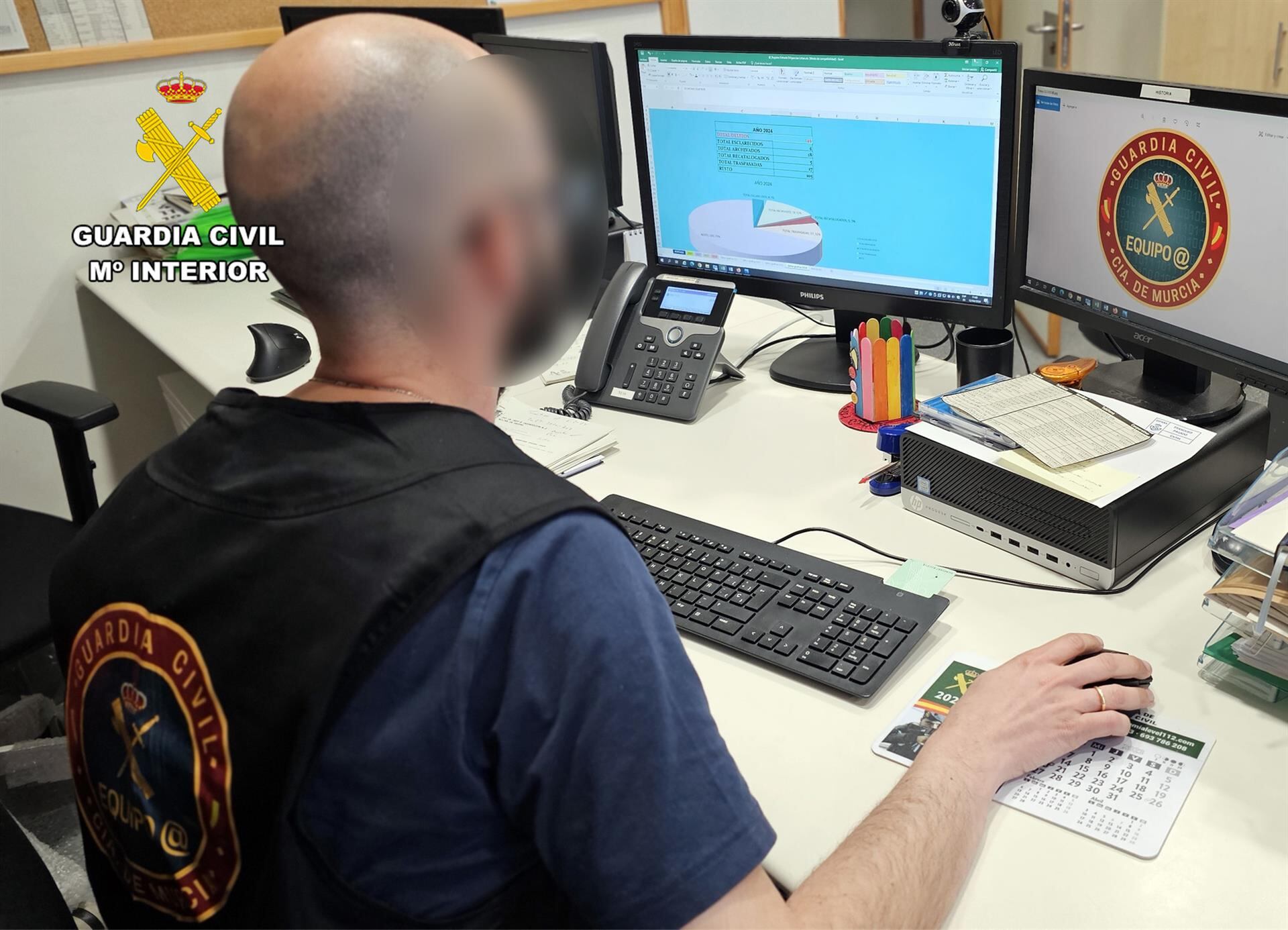 La Guardia Civil detiene a un joven por sustraer y difundir datos privados de un centro de menores