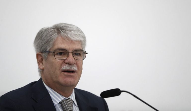 El ministro español de Exteriores, Alfonso Dastis, en un acto la pasada semana