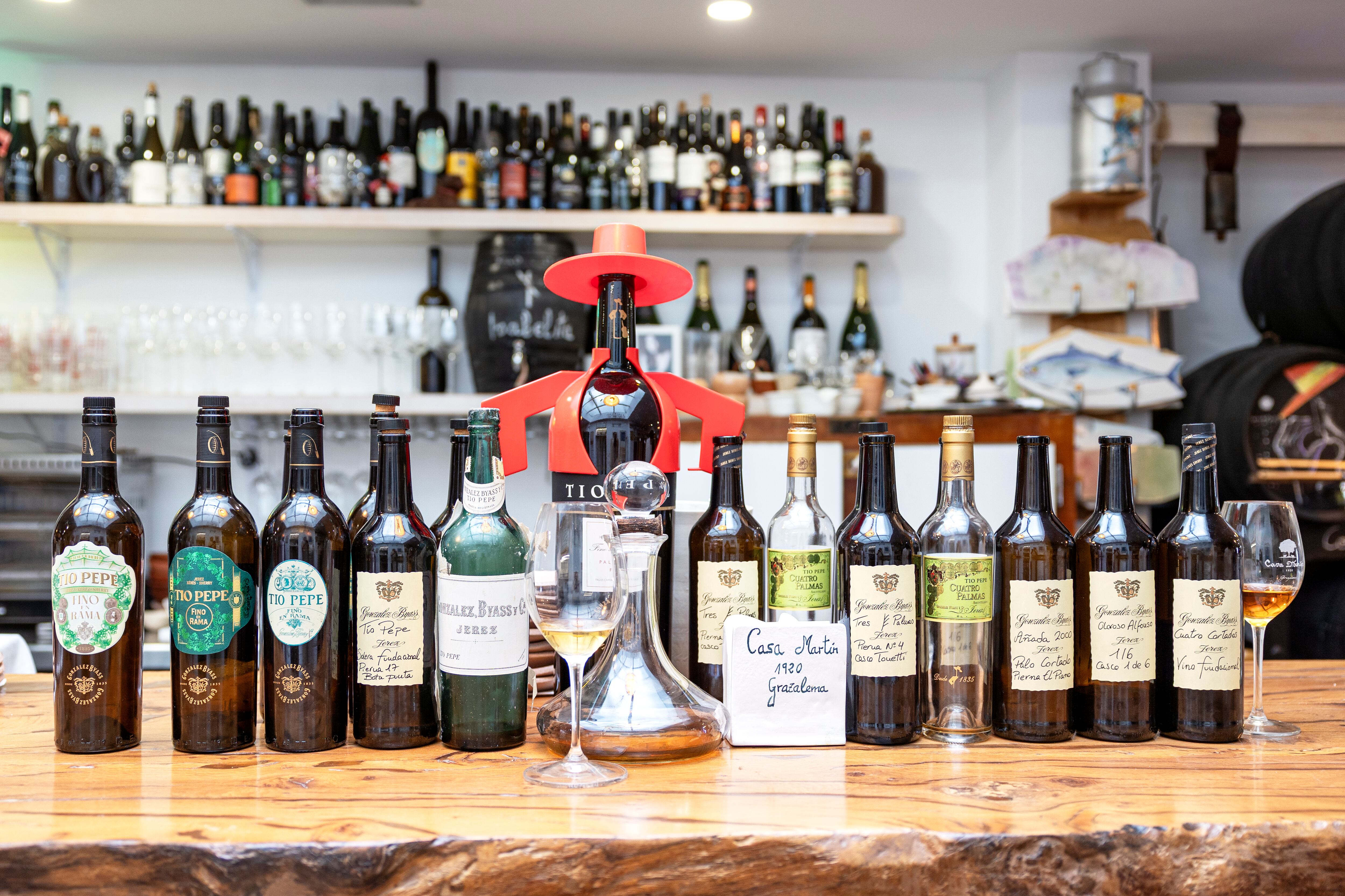 Botellas catadas de vinos únicos, no comercializados, de González Byass